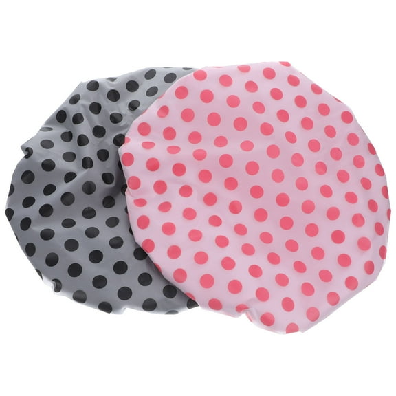 NICEXMAS 2Pcs Multifunctional Satin Hair Caps for Bathing Shower Durable Breathable Design