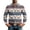 Blue 03#, variant on Christmas Men's Nordic Vintage T-Shirt Snowman Printed Front Buttons T-Shirts Standard Fit Skin-friendly Long Sleeve Tops with Pocket for Xmas Party Vacation White M