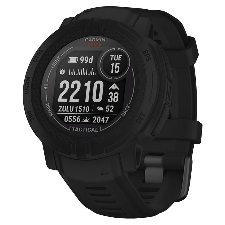 Garmin Instinct 2 Solar, Tactical-Edition, GPS Outdoor Watch, Solar Charging Capabilities, Multi-GNSS Support, Trackback Routing, Black Garmin Instinct 2 Solar, Tactical-Edition, GPS Outdoor Watch, Solar Charging Capabilities, Multi-GNSS Support, Trackback Routing, Black