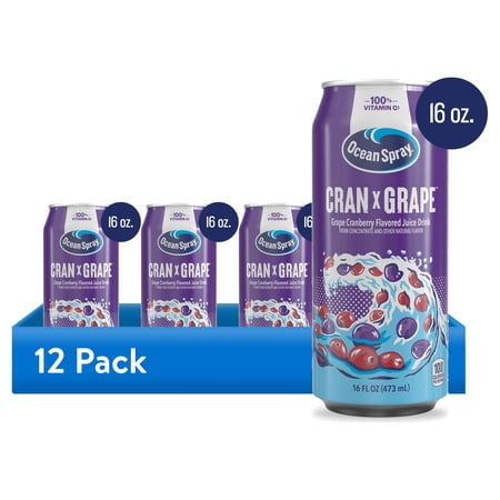 (12 pack) Ocean Spray® Cran x Grape 16oz Can