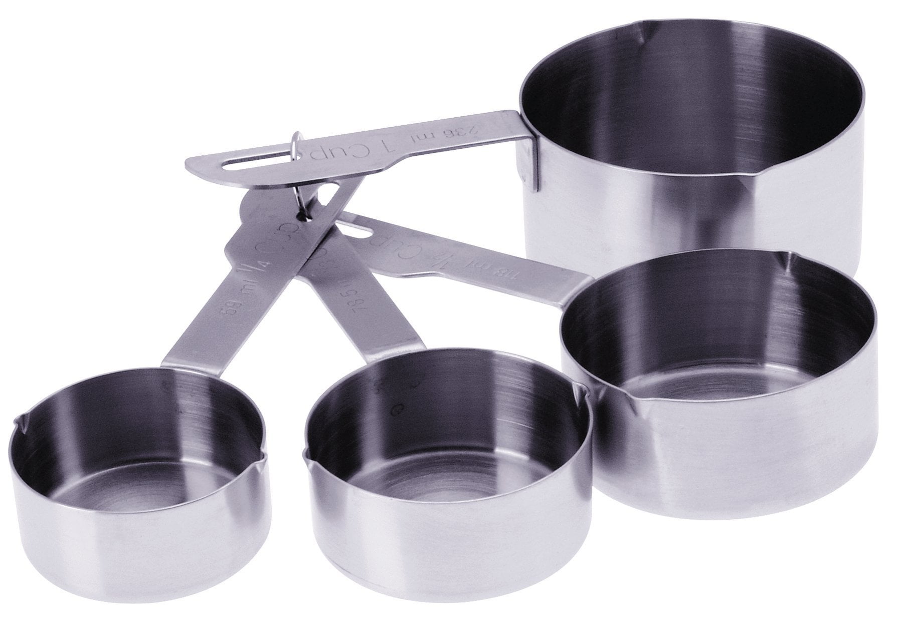 Cuisinart Set 4 Misurini In Acciaio Inox – Cialde Da 1/4, 1/3, 1/2 E 1 Tazza, Lavabili In Lavastoviglie
