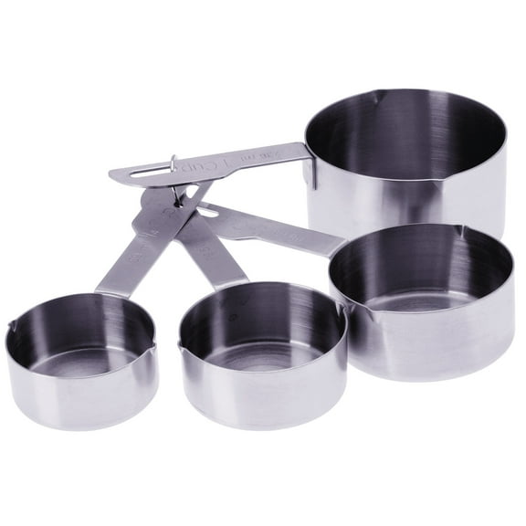 PrepWorks Measuring Cups Set - Stainless Steel or Plastic Cups for Precise Measurement of Dry and Liquid Ingredients