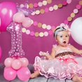 thumbnail image 5 of 32 Inch Giant Number Balloons, Foil Helium Number Balloon Decor for Parties, Birthdays (Pink Number 1), 5 of 5