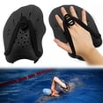 thumbnail image 1 of Paletas de natación de mano, paletas de entrenamiento de natación con correas ajustables, paletas de natación de contorno para mujeres, hombres y niños, 1 of 9