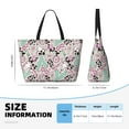 thumbnail image 5 of JUNZAN West Cowgirl Disco Pattern Women's Large Beach Bag,Waterproof Sandproof Zipper Beach Tote Bag for Pool Gym Grocery Travel with Wet Pocket, 5 of 7