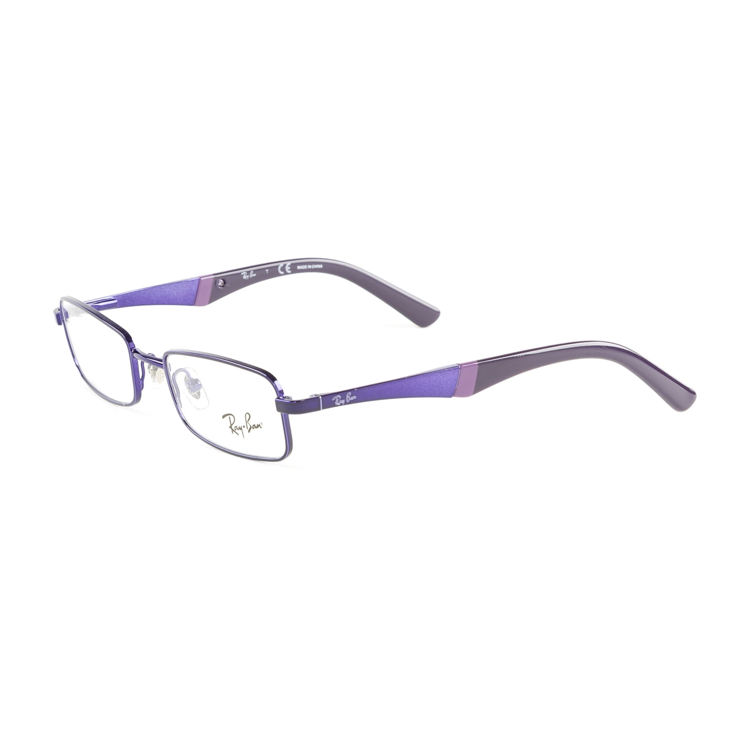 RayBan Junior Kid's Rectangular Eyeglass Frames RB1025 45mm Violet