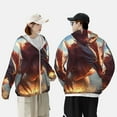 thumbnail image 4 of Fotbe Ferocious Dragon Fury Chaqueta con Protección Solar UPF 50+ para Hombre y Mujer, Camisa con Capucha y Bolsillos-Medium, 4 of 7