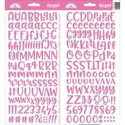 Abigail Font Cardstock Alpha Stickers 6"X13" 2/Pkg-Bubblegum