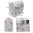 thumbnail image 4 of Pastel Stand Mixer Cover, Theme Cats Hearts and Flowers with Dots and Soft Pattern Print, Kitchen Appliance Organizer Bag Cover with Pockets, 5 Quarts, Pastel Pink and Blush, by Ambesonne, 4 of 4