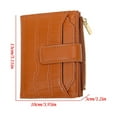thumbnail image 3 of JVBTVB Women's Compact Genuine Leather Wallet Small Credit Card Holder Clutch Purse with Zipper Snap Closure Lightweight, 3 of 9
