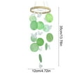 thumbnail image 3 of Natural Wind Chime Wooden Butterfly Shell Colorful Hanging Balcony Bedroom Wall Window Home Decor Lightweight Romantic Fresh Decorative Accent Multiple Color Styles Outdoor Indoor, 3 of 6