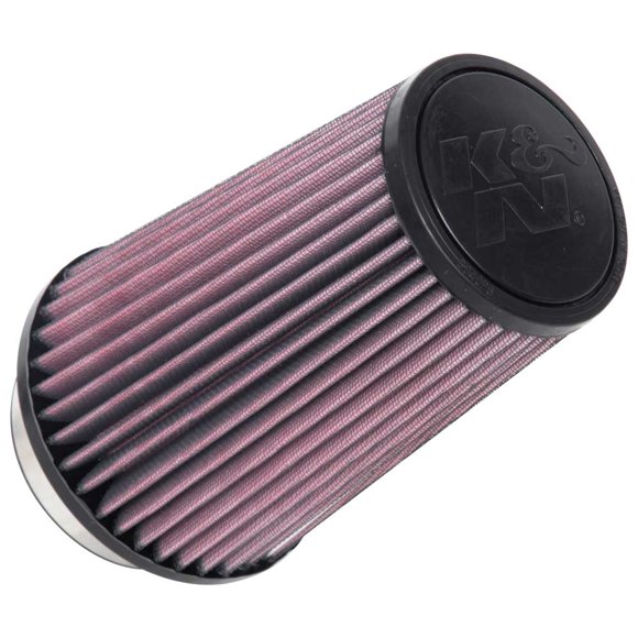 K & N Filtres Filtre à Air RU-1045 Lavable; Rouge; Gaze de Coton; Rond Fuselé; Hauteur 8 Pouces; Dessus en Caoutchouc Noir