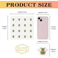 thumbnail image 2 of 1set 128 Pcs Yellow Bumble Bee Stickers Cartoon Insect Sticker Honey Bee Vinyl Waterproof Self-Adhesive Decors DIY, 2 of 6