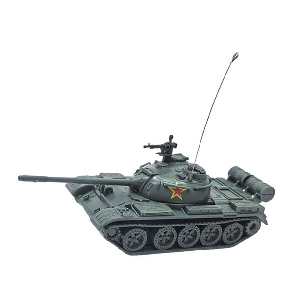 Modelo de tanque 1/72 Perfecl Rompecabezas de tanque DIY Carro sobre orugas en miniatura 4D Verde