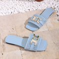 thumbnail image 6 of Ytobaz Slide Sandals for women Woven Buckle Flat Sandals Open Toe Slides Office Vacation Travel Walking Daily Casual Comfortable Footwear, 6 of 9