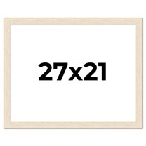 27x21 Frame White Real Wood Picture Frame Width 1.5 inches | Interior Frame Depth 0.5 inches | Barn