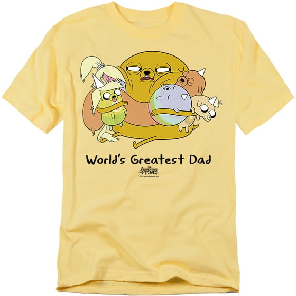 Adventure Time - Worlds Greatest Dad - Short Sleeve Shirt - Small