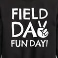thumbnail image 3 of Instant Message - Field Day Fun Day Peace Sign  - Toddler And Youth Crewneck Fleece Sweatshirt, 3 of 6