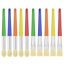 Appoft Large Chubby Paint Brushes Round and Flat Preschool Paint Brushes for Washable Paint Acrylic Paint For Toddler , 10Pcs