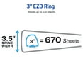 thumbnail image 5 of Avery Heavy-Duty View Binder, 3" EZD Rings, 1 White Binder (79193), 5 of 10