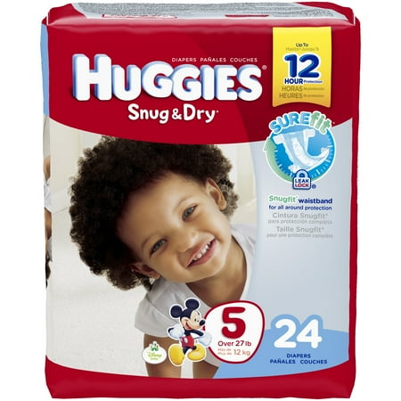 HUGGIES Snug & Dry Diapers, (Choose Your Size)