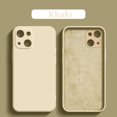 thumbnail image 1 of Funda de silicona líquida cuadrada 100wd para iPhone 13 12 11 Pro Max Mini XS X XR 7 8 Plus SE 2020 cubierta de protección de lente completa Tan Jianjun unisex, 1 of 2