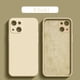 thumbnail image 1 of Funda de silicona líquida cuadrada 100wd para iPhone 13 12 11 Pro Max Mini XS X XR 7 8 Plus SE 2020 cubierta de protección de lente completa Tan Jianjun unisex, 1 of 2