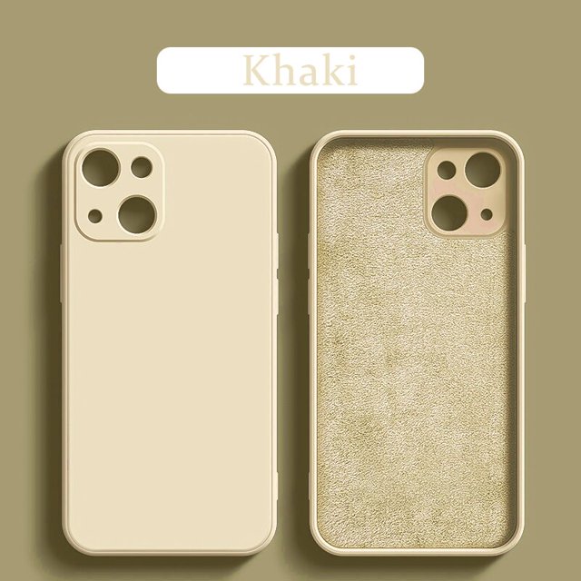 Funda de silicona líquida cuadrada 100wd para iPhone 13 12 11 Pro Max Mini XS X XR 7 8 Plus SE 2020 cubierta de protección de lente completa Tan Jianjun unisex