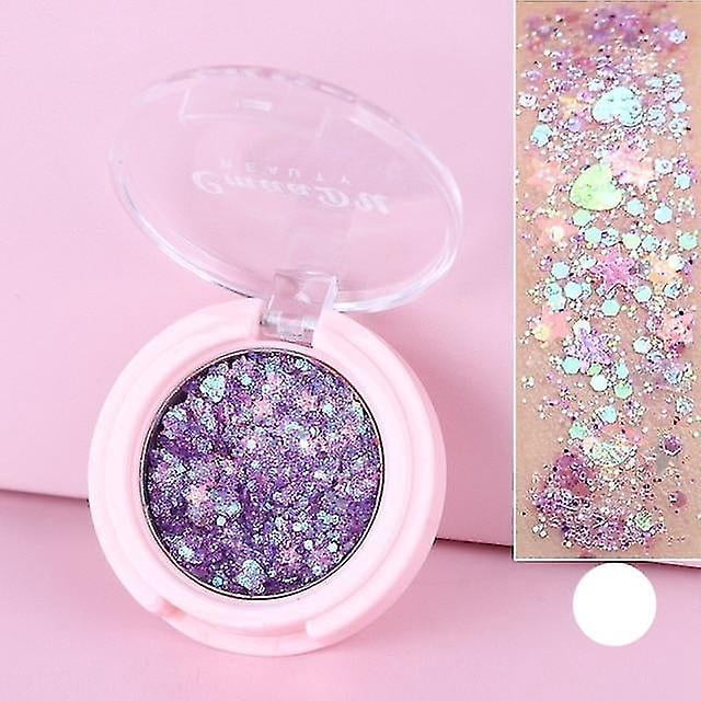 Sombra de ojos y vello corporal con purpurina en polvo, 16 g - HUOGUO