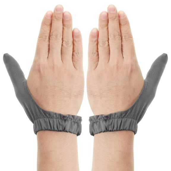 Lsupdaol Adult Thumb Guard Habit Thumb Sucking Thumb Cover Thumb Glove to Help Stop Skin Picking Thumb Sucking and Hair Pulling(Gray)