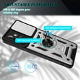thumbnail image 5 of Samsung Galaxy A32 Case, Galaxy A32 4G Case, Dteck [Military-Grade] [360 Ring Kickstand & Slide Camera Protector] Hybird Impact-Resistant Bumpers Cover Phone Case for Samsung Galaxy A32 4G, Silver, 5 of 8