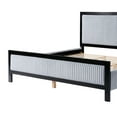 thumbnail image 2 of Miekor Furniture Queen Upholstered Bed with Fluffy Soft Headboard,Grey&Black Frame 75246, 2 of 8