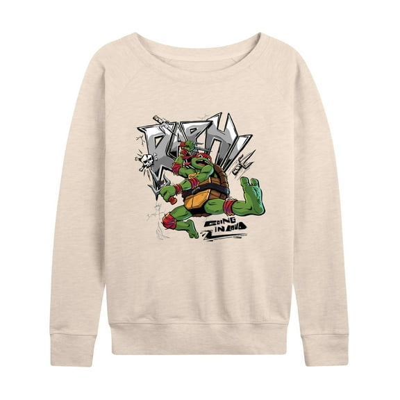 Teenage Mutant Ninja Turtles: Mutant Mayhem - Raphael Going In Loud - Women's Lightweight French Terry Long Sleeve Shirt