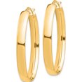 thumbnail image 2 of 14K Yellow Gold High Polished 5mm Oval Hoop Earrings (40.08 X 26.23) Made In Peru tf1409, 2 of 5