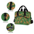thumbnail image 5 of Lunch Bag Portable Crossbody Meal Bag Cooler Bag Insulated Lunch Bag Food Bag Handheld & Crossbody Design Brown Giraffe, 5 of 6
