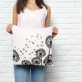 thumbnail image 2 of Dandelion Pillow Covers 18x18 Inch Decorative Throw Pillow Cover, Black White Modern Country Rustic Plants Sofa Pillowcases Accent Cushion Case Home Decor Bedroom Living Room, 2 of 6