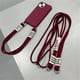 thumbnail image 1 of Funda de silicona a prueba de golpes para iPhone, funda con correa de cordón de doble collar para iPhone 14 11 12 13 Pro Max Mini XS XR X 7 8 6 Plus SE Fivean unisex, 1 of 2