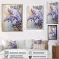 thumbnail image 4 of Designart "Dreams Of Pastel Lilacs In Purple And Gold III" Lilacs Floater Framed Canvas Art Print, 4 of 5