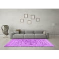 thumbnail image 3 of Ahgly Company Indoor Round Persian Purple Traditional Area Rugs, 6' Round, 3 of 4