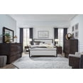 thumbnail image 6 of Magnussen Home Rowan Espresso King Upholstered Panel Bed, 6 of 9