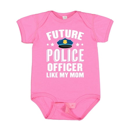 

Inktastic Future Police Officer Like My Mom Gift Baby Boy or Baby Girl Bodysuit