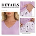 thumbnail image 4 of HEARTNICE Womens Pajama Sets, Pullover Soft Loungewear Long Sleeve Pjs Sets, 4 of 5