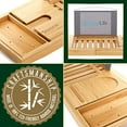 thumbnail image 7 of SereneLife Luxury Bamboo Bathtub Caddy Tray - Adjustable Natural Wood Bath Tub Organizer with Wine Holder, Cup Placement, Soap Dish, Book Space & Phone Slot for Spa, Bathroom & Shower SLBCAD20, 7 of 7
