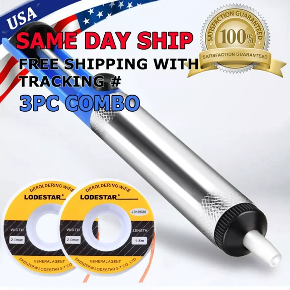 2Pc 2.0Mm 1.5M Desoldering Braid   Solder Sucker Remover Wick Wire Repair Tool