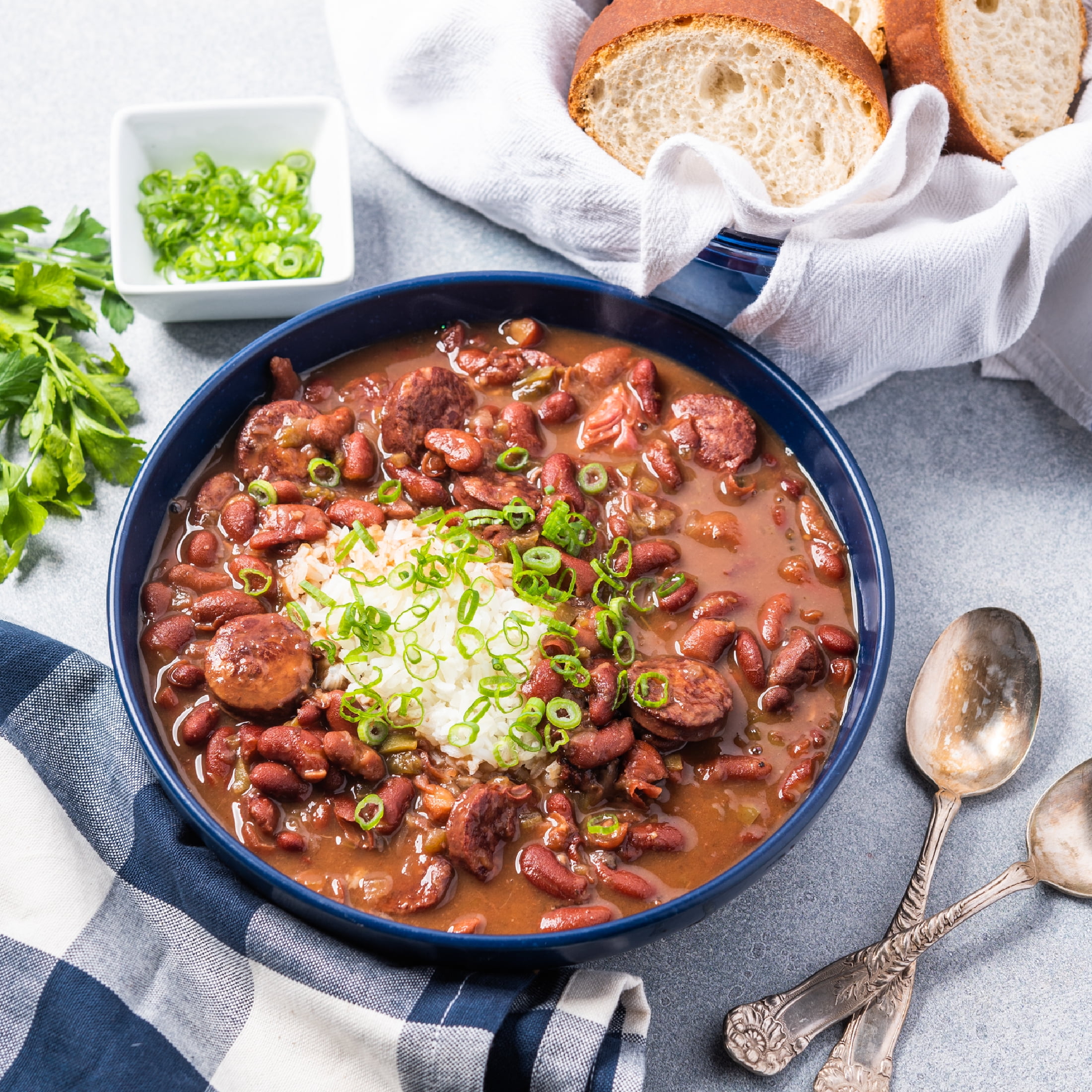 Blue Runner Creole Cream Style Red Beans, New Orleans Spicy, 27 oz Can, Heat and Serve