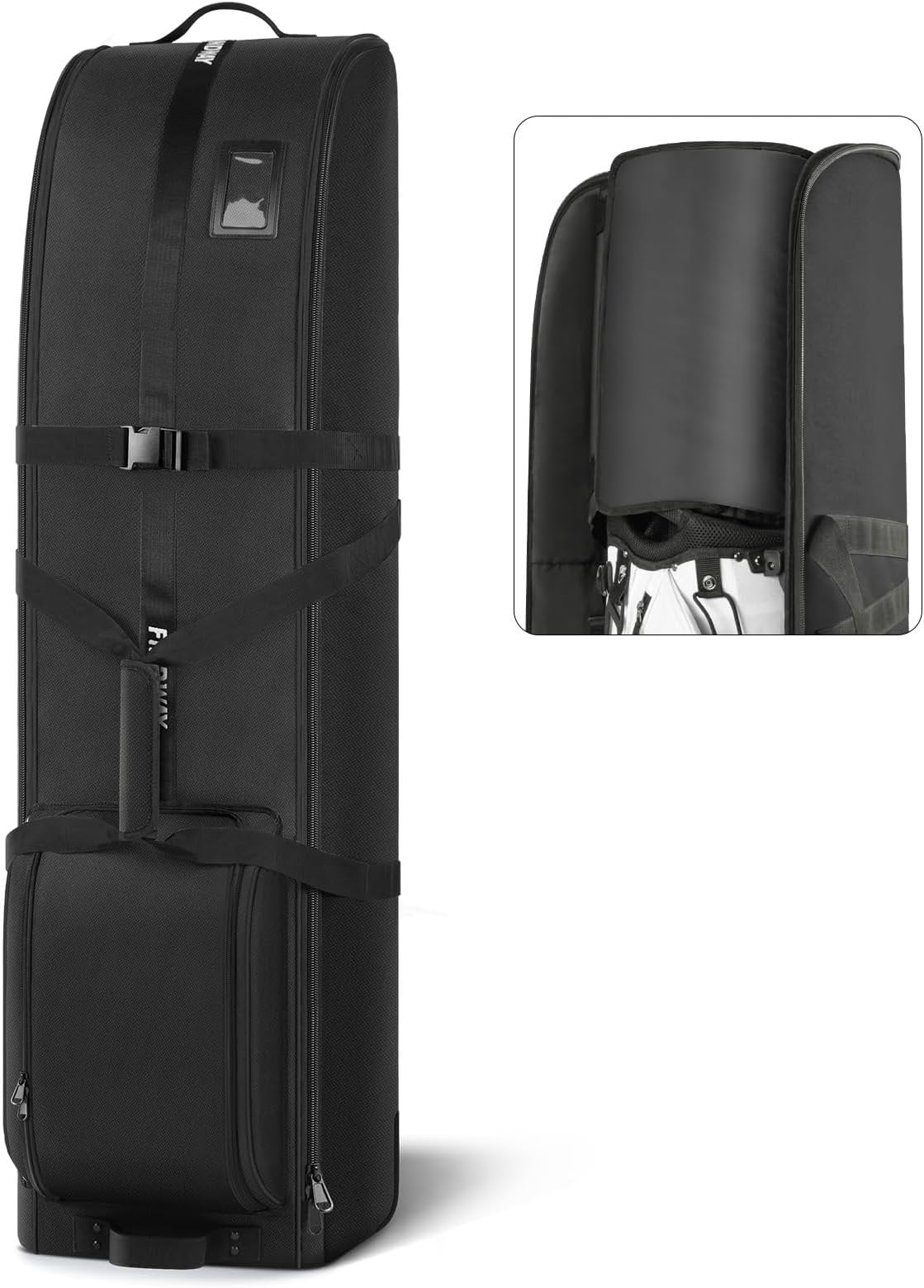 SKB Cases Lightweight Roto Golf Club Travel Bag, Hard Plastic