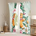 thumbnail image 3 of Manfei Happy Christmas Black Out Curtains,Lovely Gingerbread Man Curtains Pack of 2 (42x63 Each),Chic Xmas Tree Bedroom Curtains For Teens,Breathable Home Decor, 3 of 6