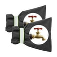 thumbnail image 2 of Outdoor Faucet Covers for Winter - Outdoor Water Faucet Cover Socks for Winter Freeze Protection Pipe Insulation Reusable Waterproof Insulated Spigot backflow Cover(5.9*8.3Inch,Black), 2 of 8