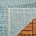 thumbnail image 5 of SAFAVIEH Courtyard Amy Geometric Indoor/Outdoor Area Rug, Blue/Grey, 6'7" x 9'6", 5 of 9