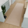 thumbnail image 2 of Ottomanson Hallway Runner Rug 2'7" x 11' Non-Slip Stain-Resistant Custom Size Carpet for Kitchen, Beige, 2 of 10